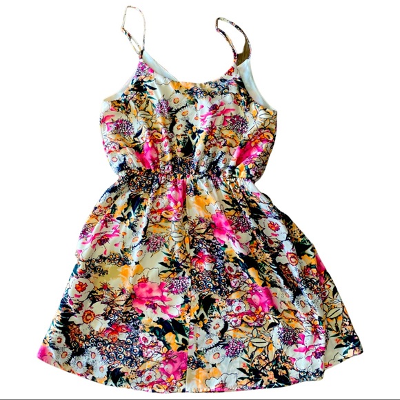Everly Floral Summer Fit and Flare Dress - Picture 4 of 4